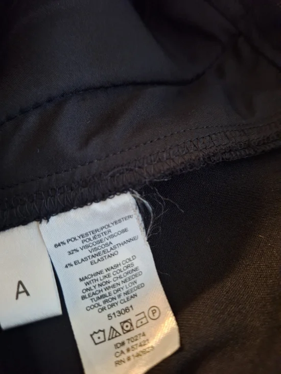 LOFT Curvy Slim Black Ankle-Length Trousers 12 - Picture 6 of 6